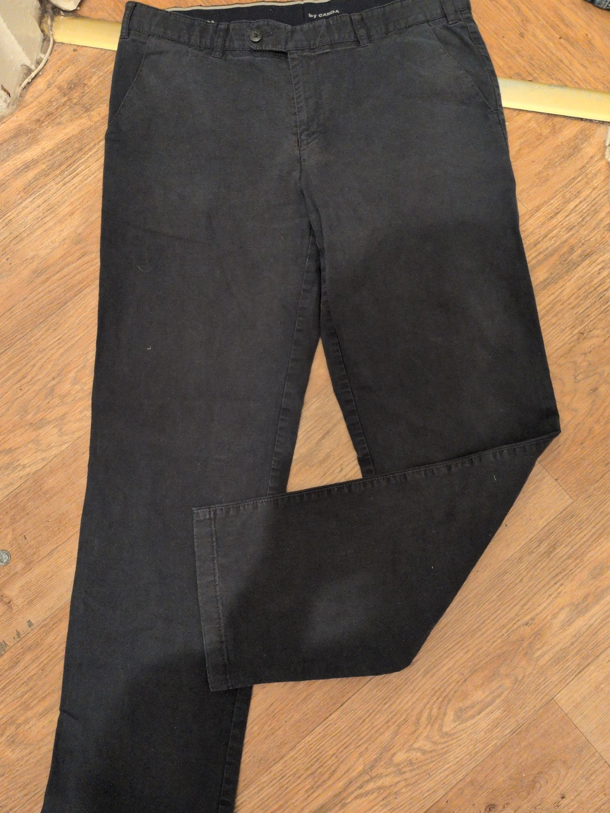 Canda Elastoflex EU 46 Regular Fit Dark Navy Trousers Chino