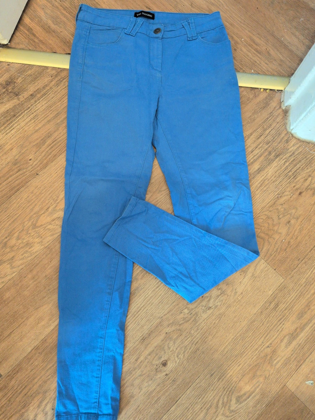 Ladies Marks And Spencer 10 Med Cornflour Blue Jegging