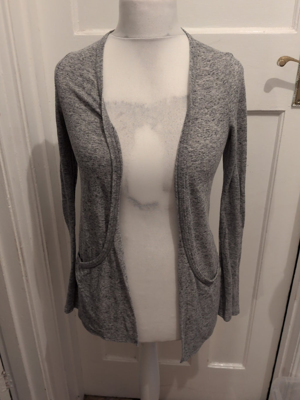 New Look 10 Grey Open Cardigan Long Sleeve