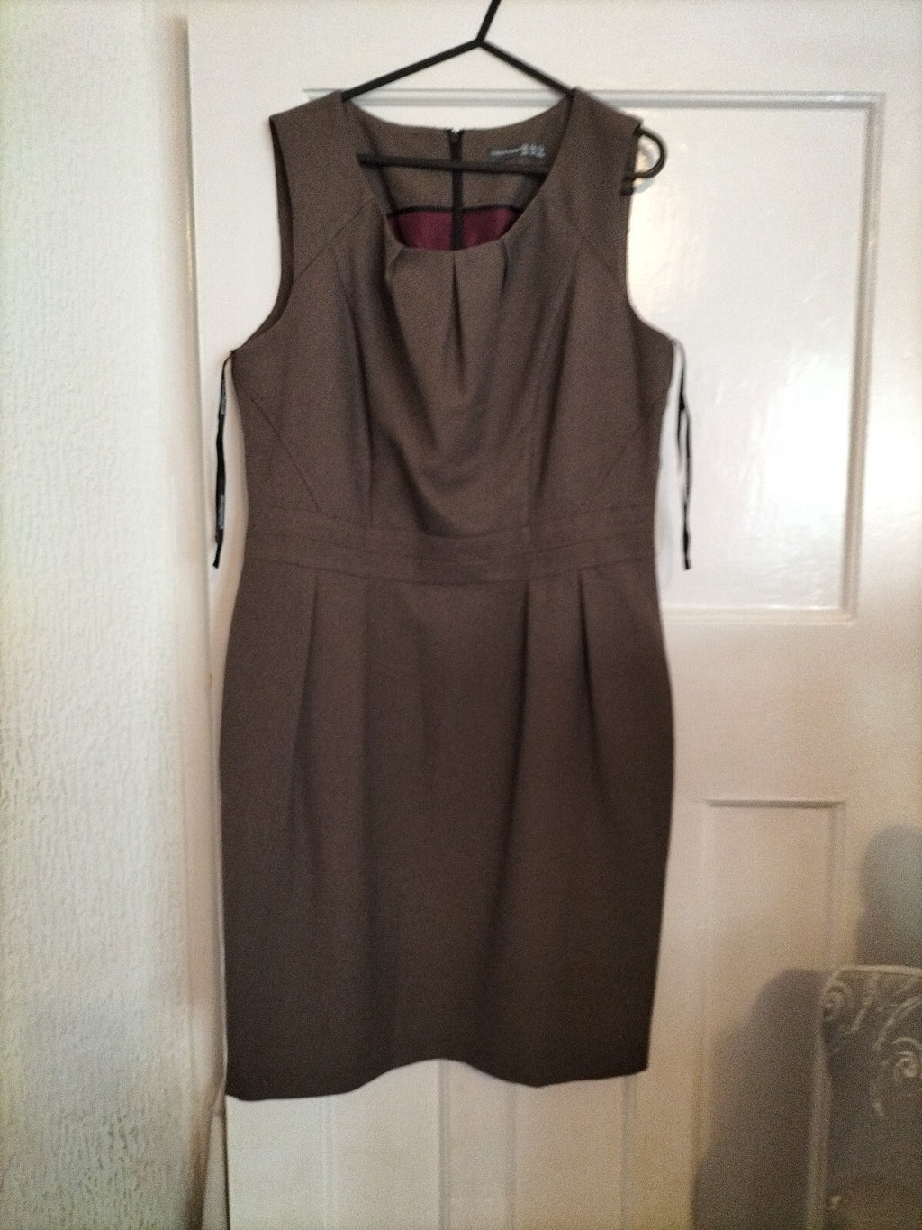 Ladies Primark Size 16 Grey Sleeveless Dress