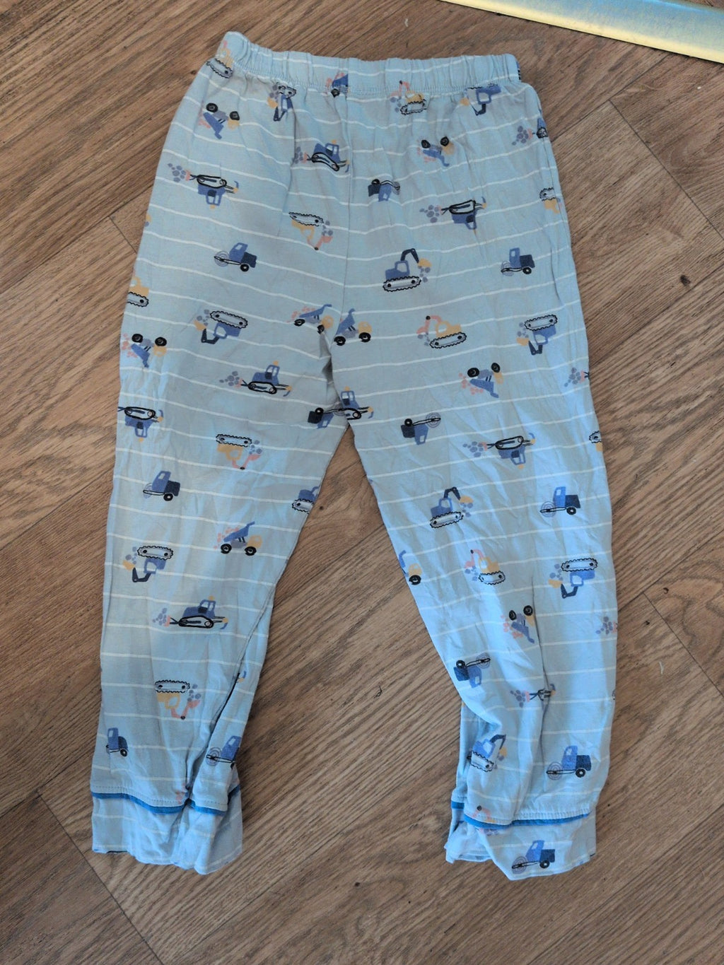 Matalan 4-5 Years Pale Blue Digger Pyjama Bottoms