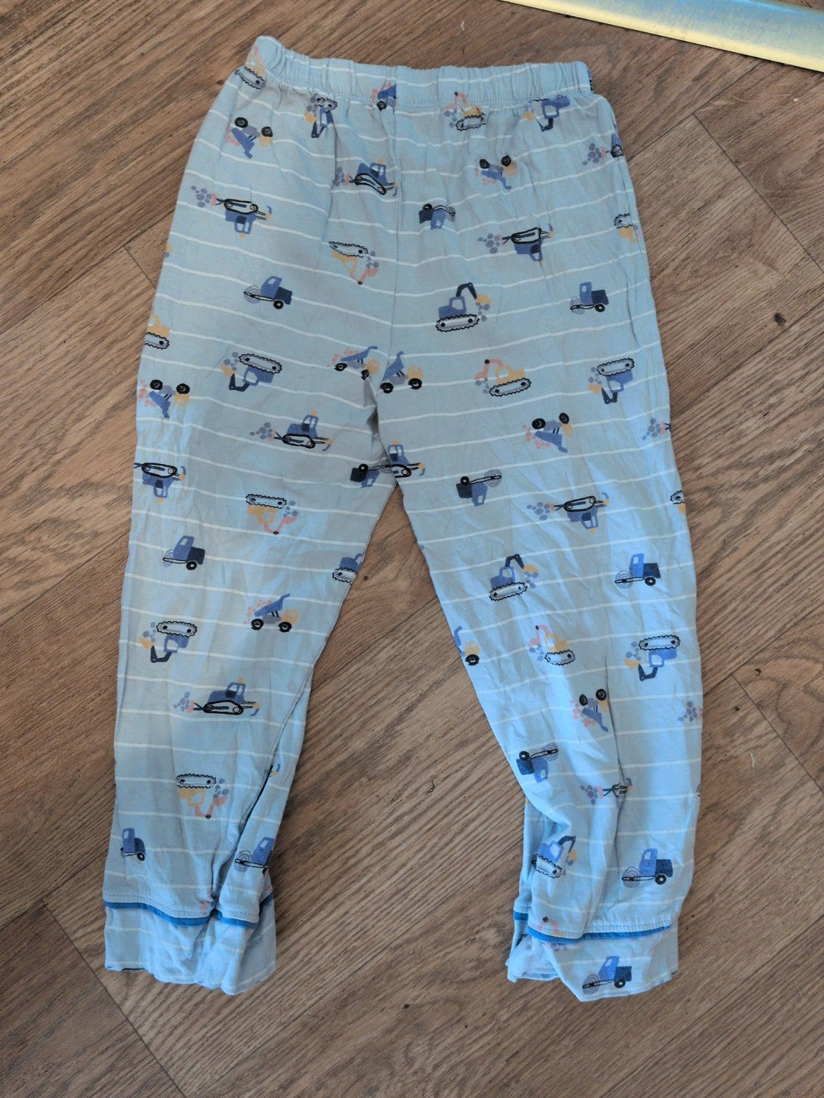 Matalan 4-5 Years Pale Blue Digger Pyjama Bottoms