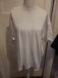 Mens Fruit Of The Loom Size XL White Heavy Cotton Short Sleeved Tshirt