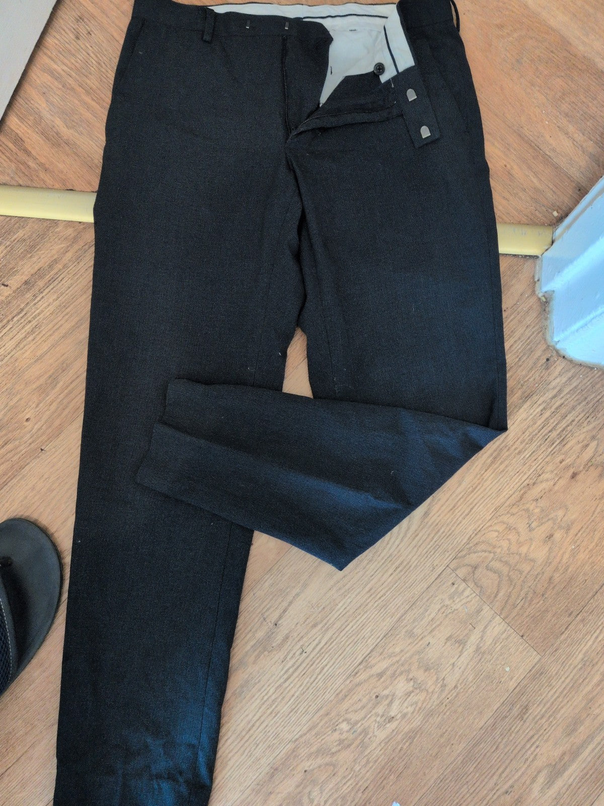 M&S 32 Short Navy Trousers