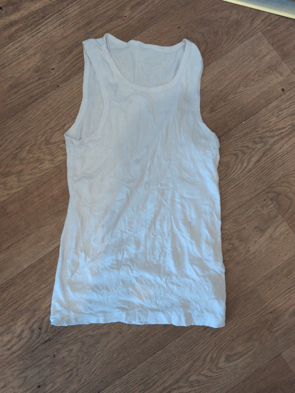 F&F Small Vest White Tank Scoop Top