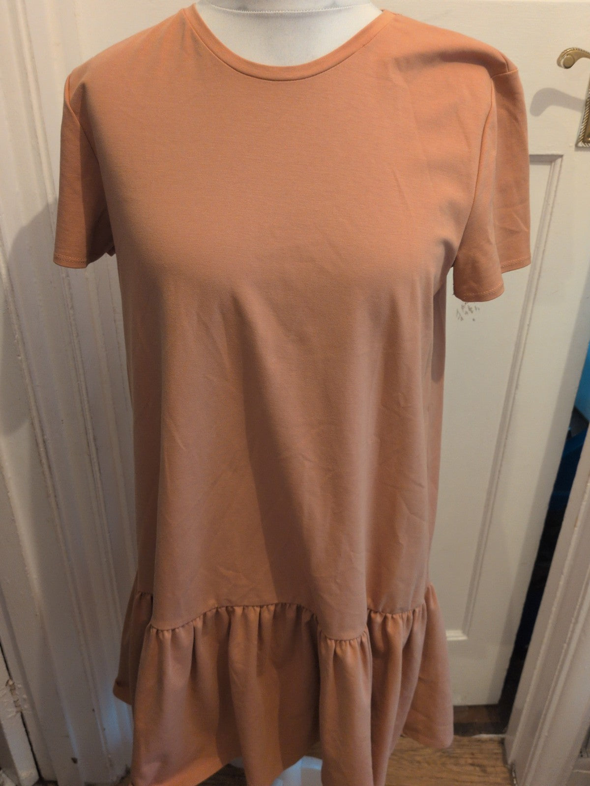 XL Blush Short Sleeve Midi Dress