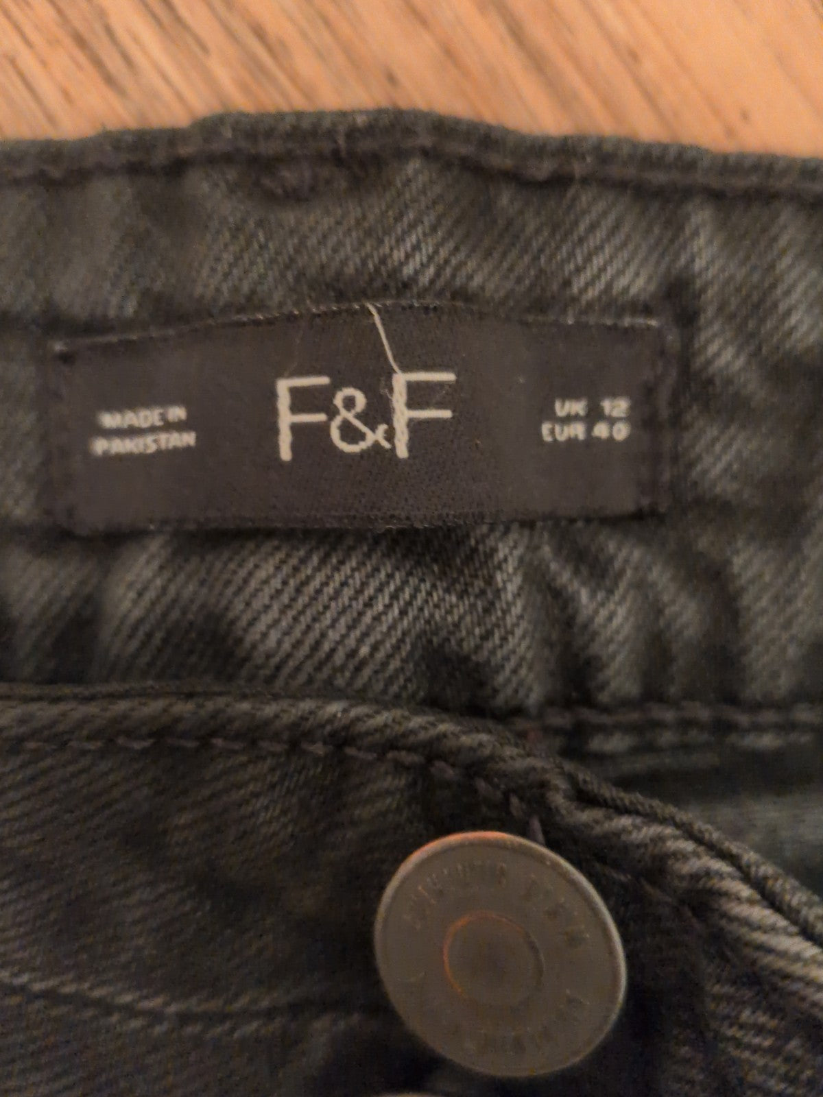Ladies F&F Size 12R Denim Jeans