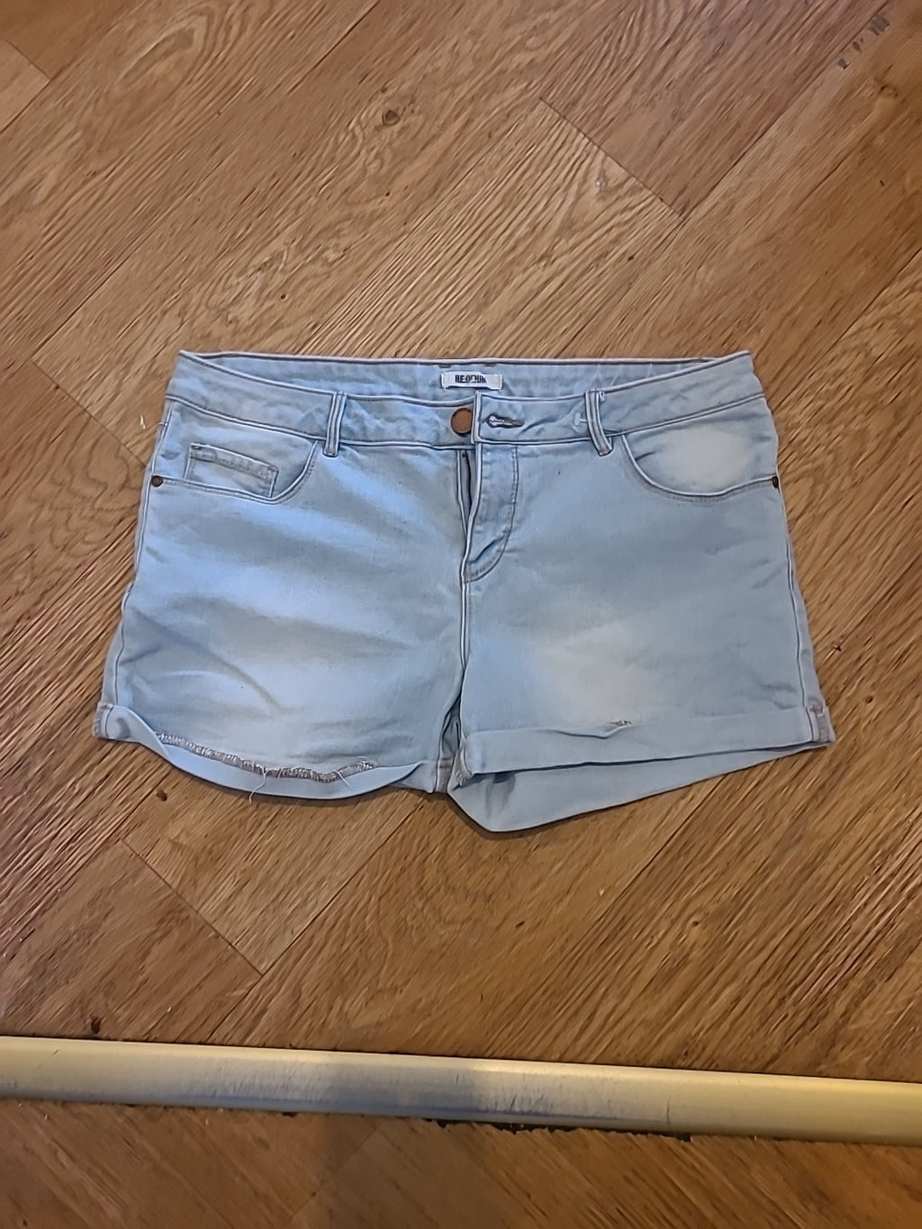 Ladies Re:Denim Size 12 Grey Hotpants