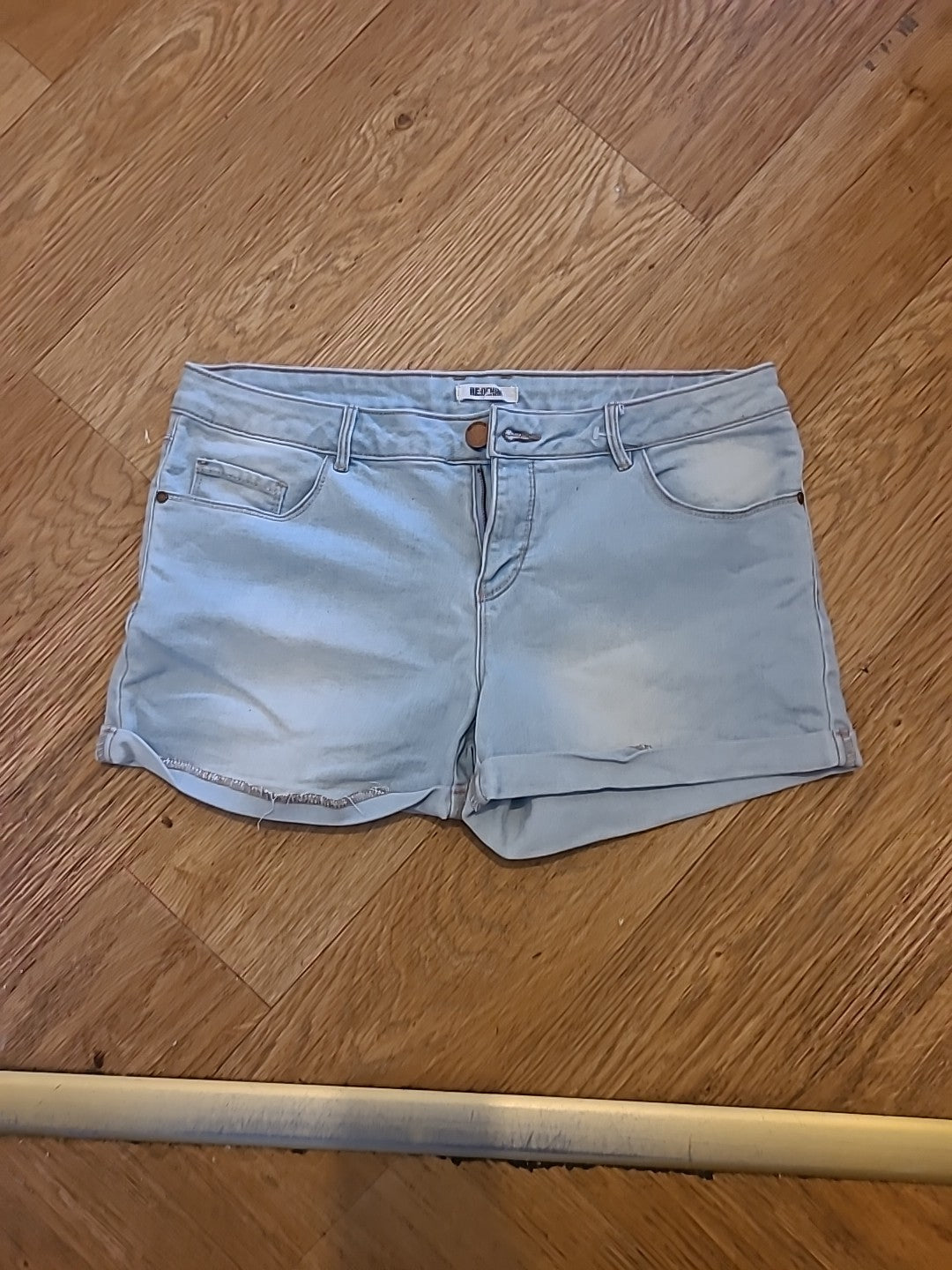 Ladies Re:Denim Size 12 Grey Hotpants