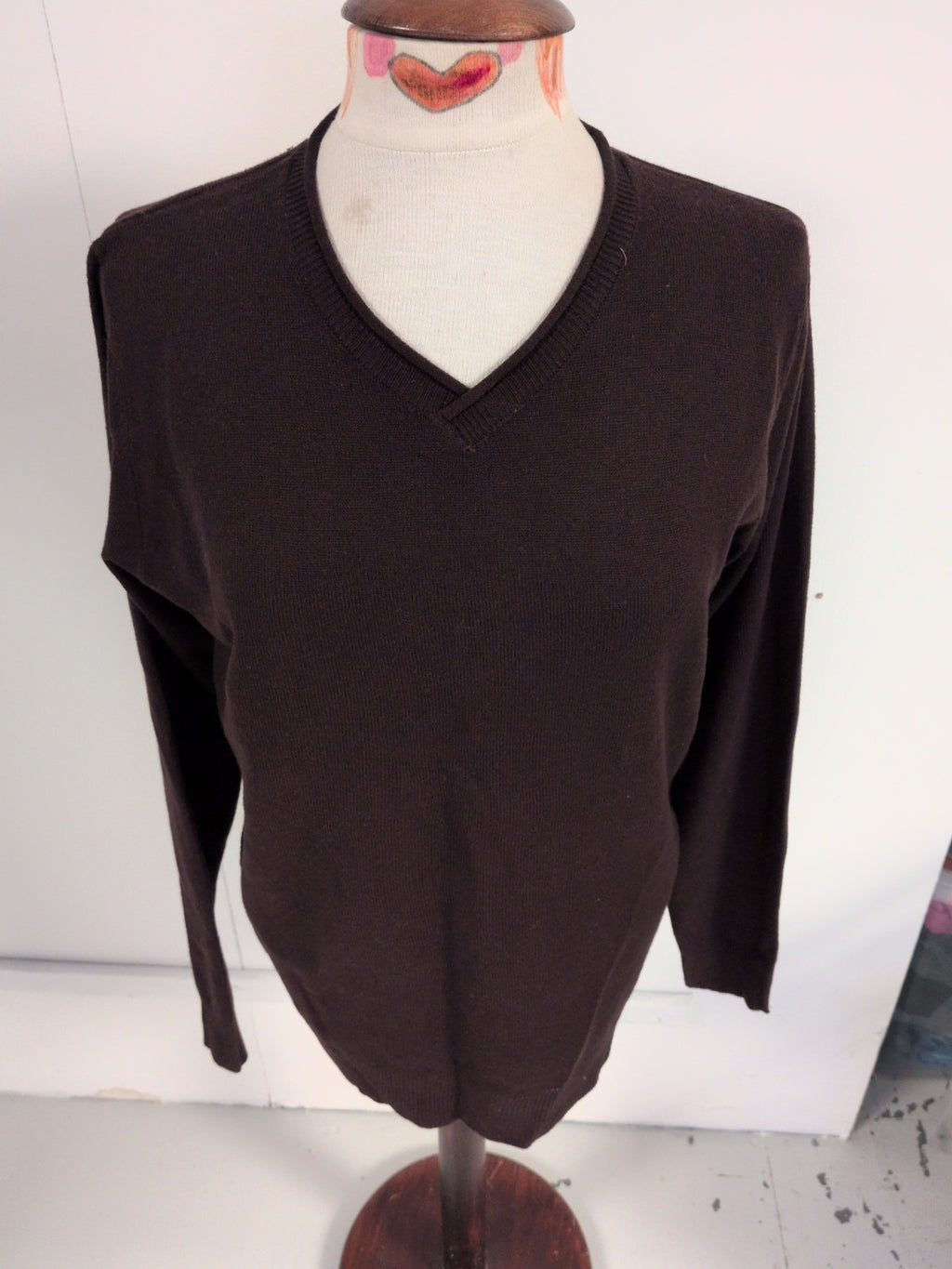 Industrialize Medium Dark Purple V Neck Jumper