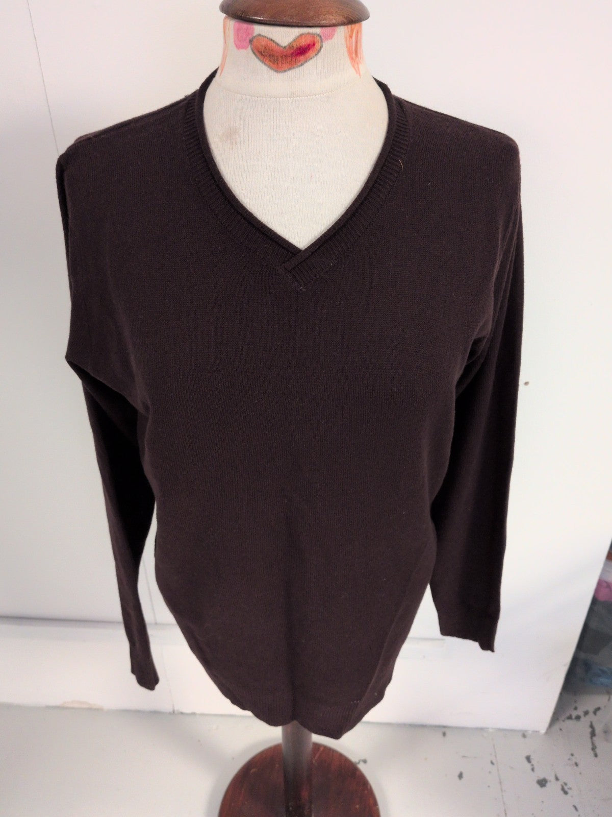 Industrialize Medium Dark Purple V Neck Jumper