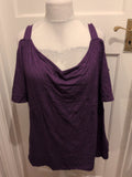 Ladies 5XL Purple T-shirt