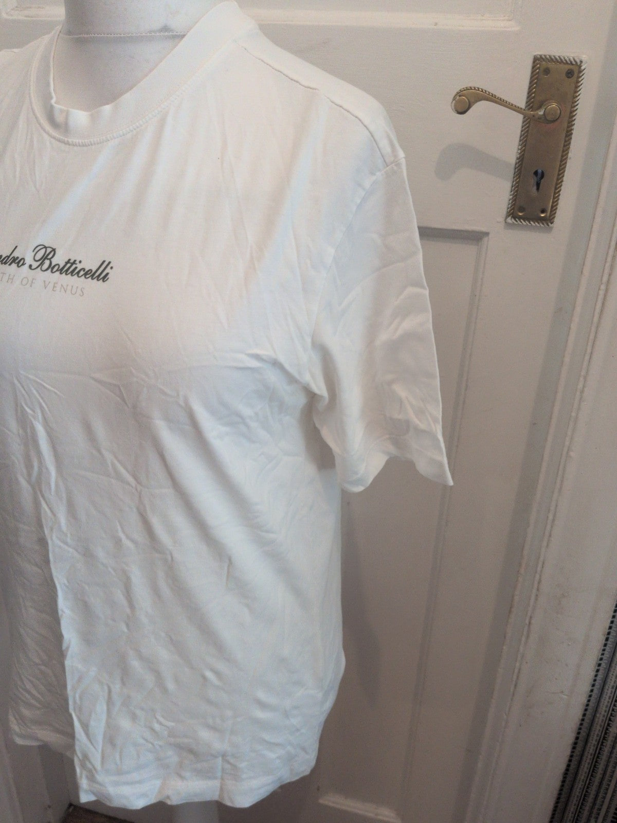 Primark Small Botticelli White Print Short Sleeve T-shirt