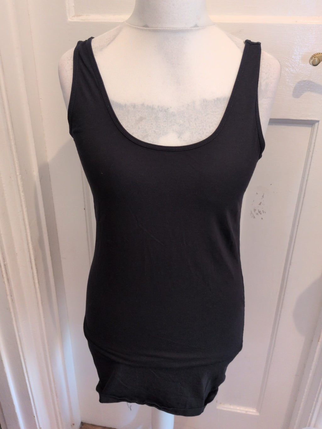 Primark 14-16 Black Longline Vest Sleeveless