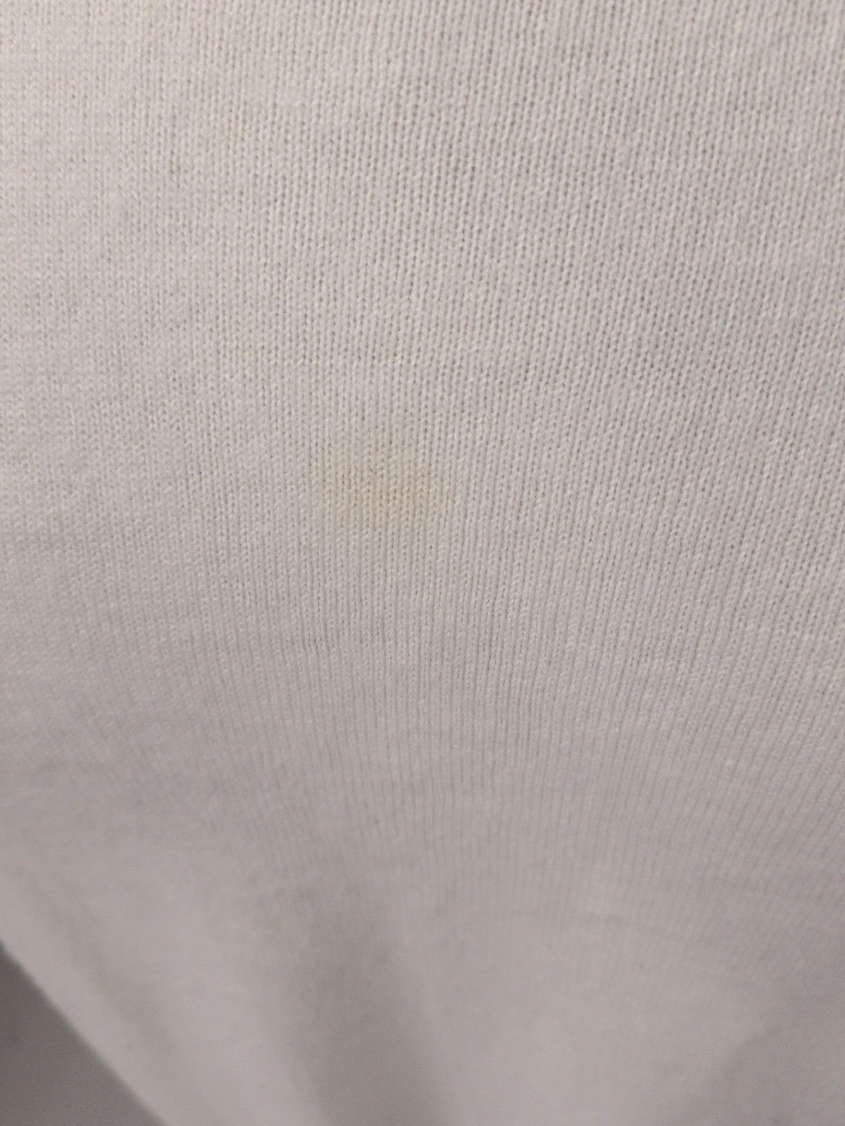 Primark Medium Long Sleeve Winter White Jumper Small Faint Mark On Middle