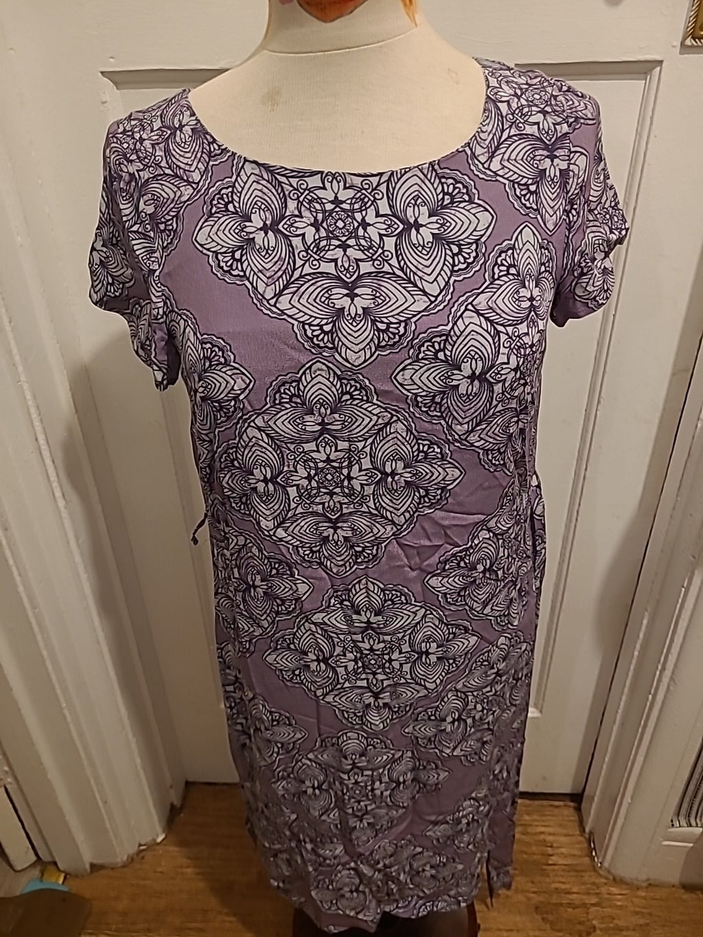 Ladies White Stuff Size 8 Short Sleeve Dress