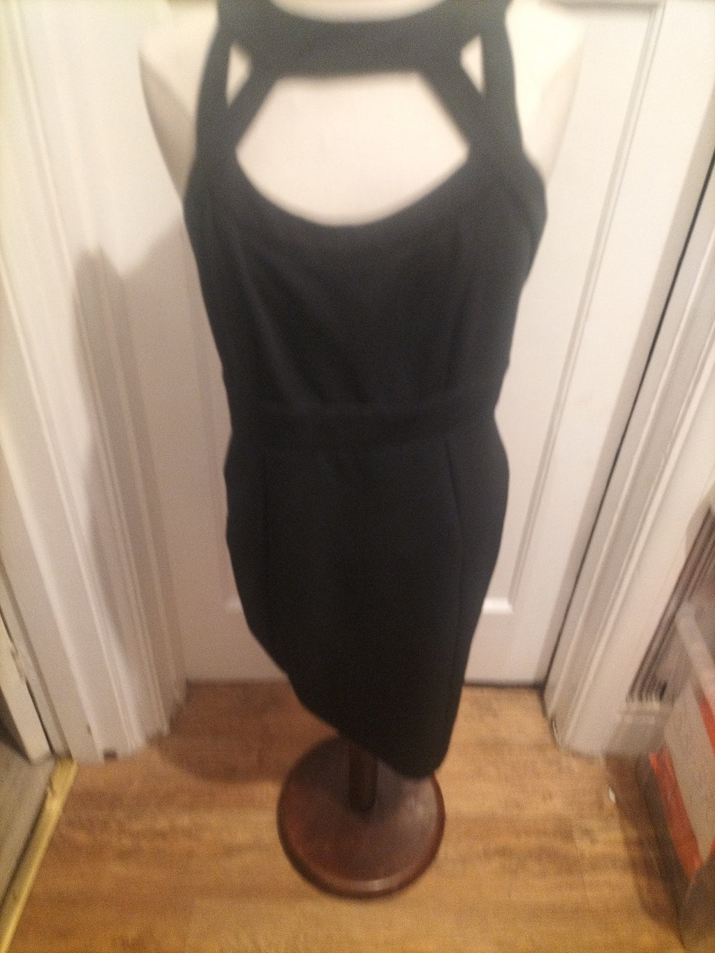 Ladies M&Co Size 14 Black Sleeveless Zipped Back Sleeveless Dress