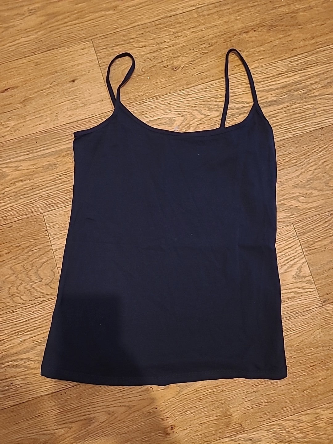 Ladies Next Size 6 Navy Thin Strap Vest Top