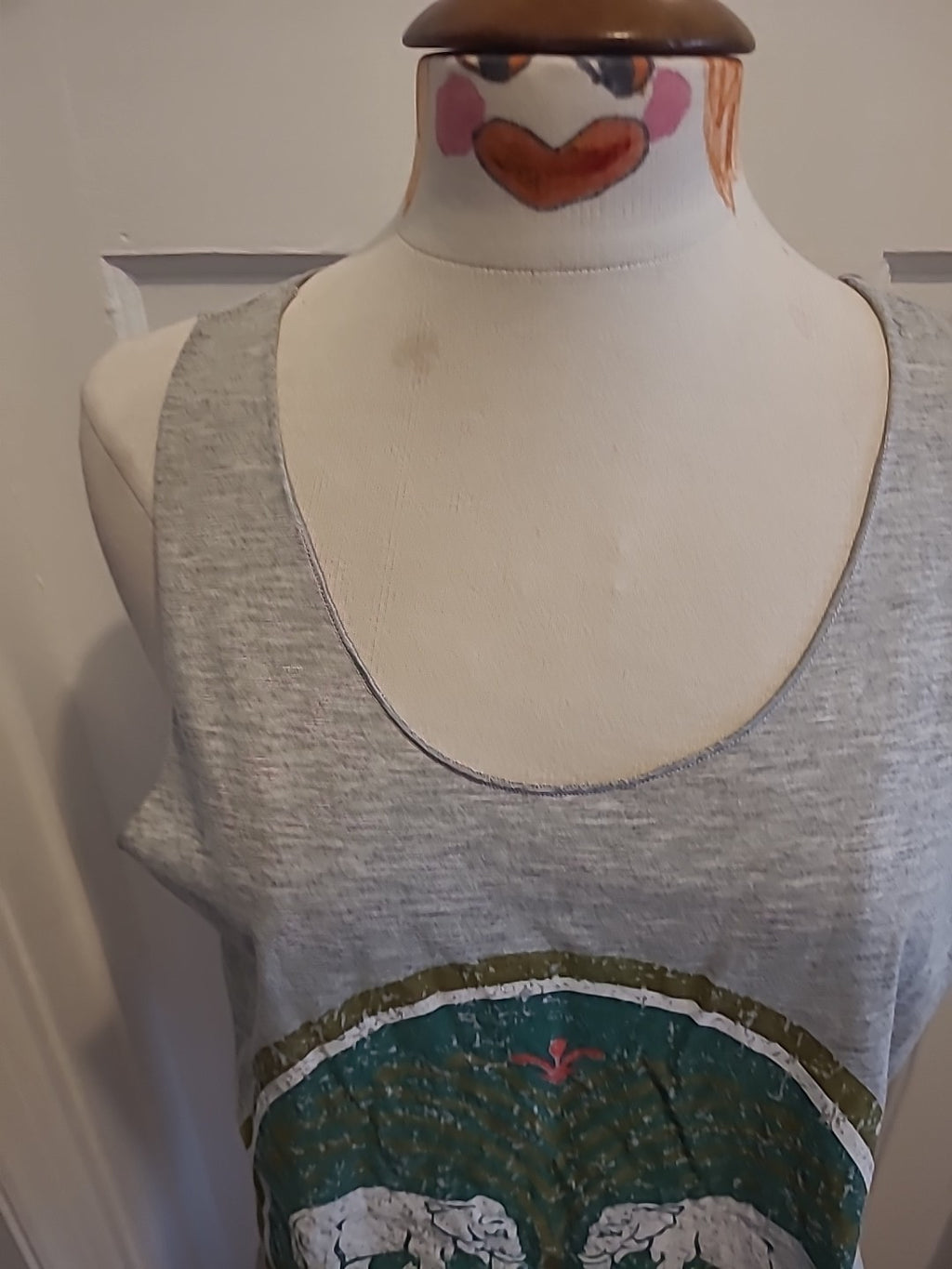 Ladies Large Grey Vest Top