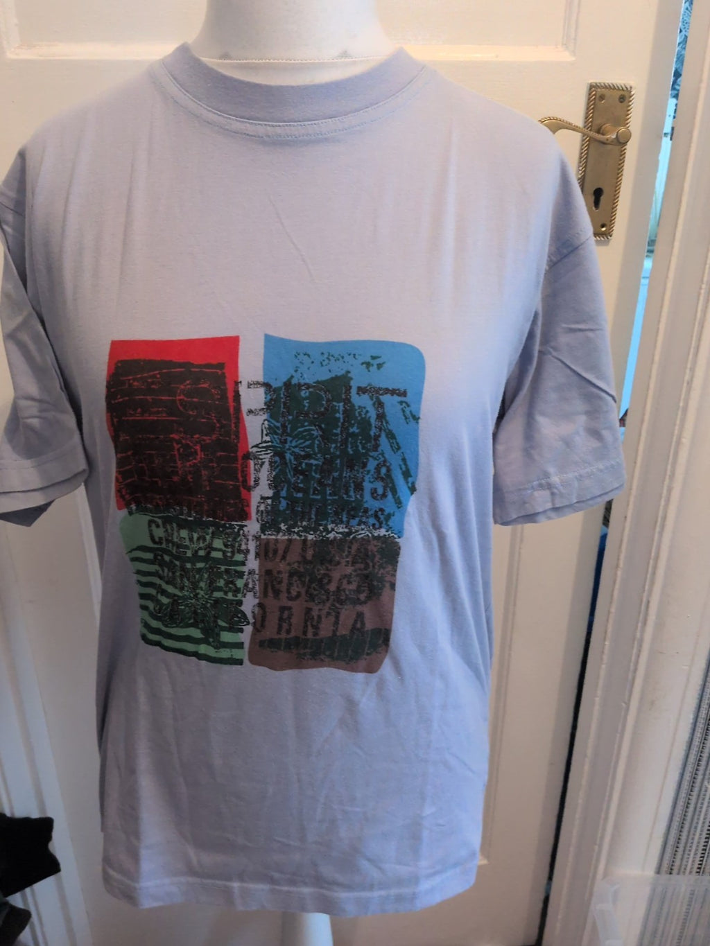 Espirit Large Pale Purple Print Short Sleeve T-shirt