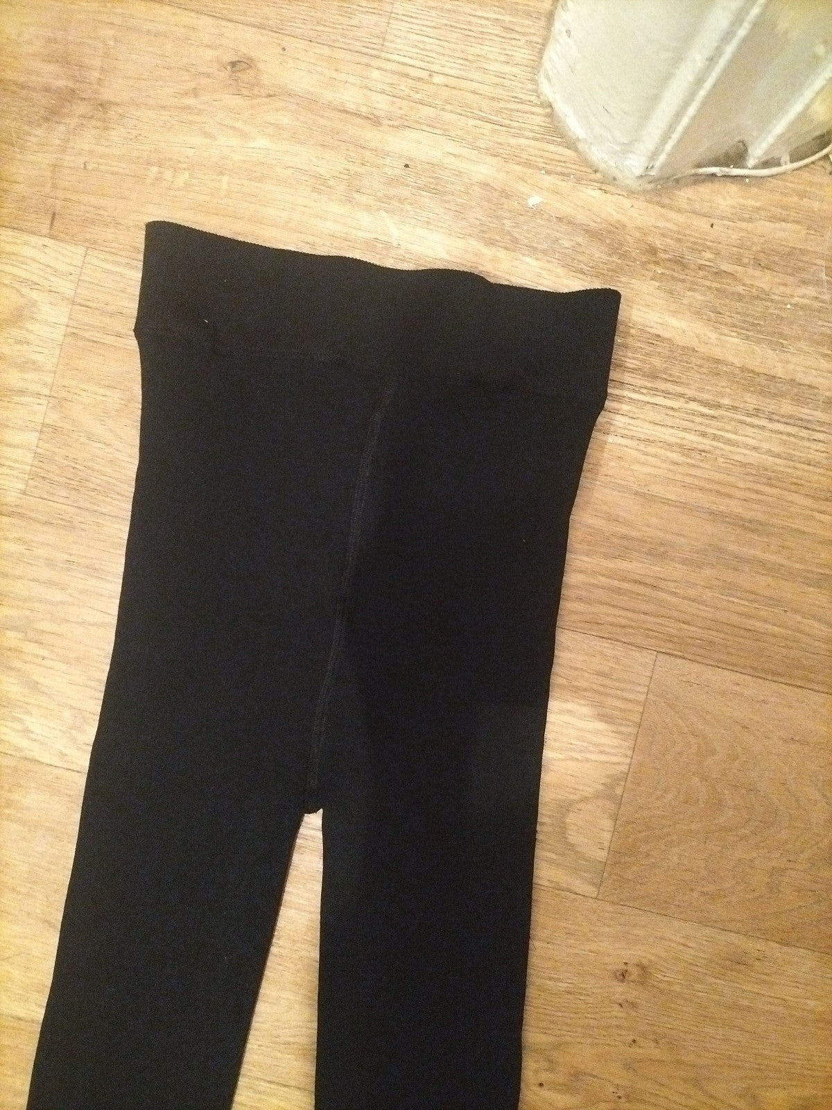 Ladies Primark Size M/L Black Thermal Full Length Legging
