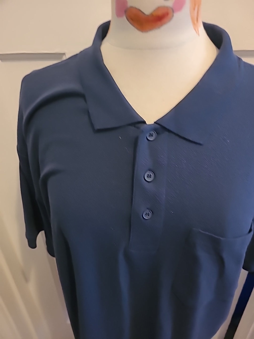 Mens Fruit Of The Loom Size XL Navy Polo