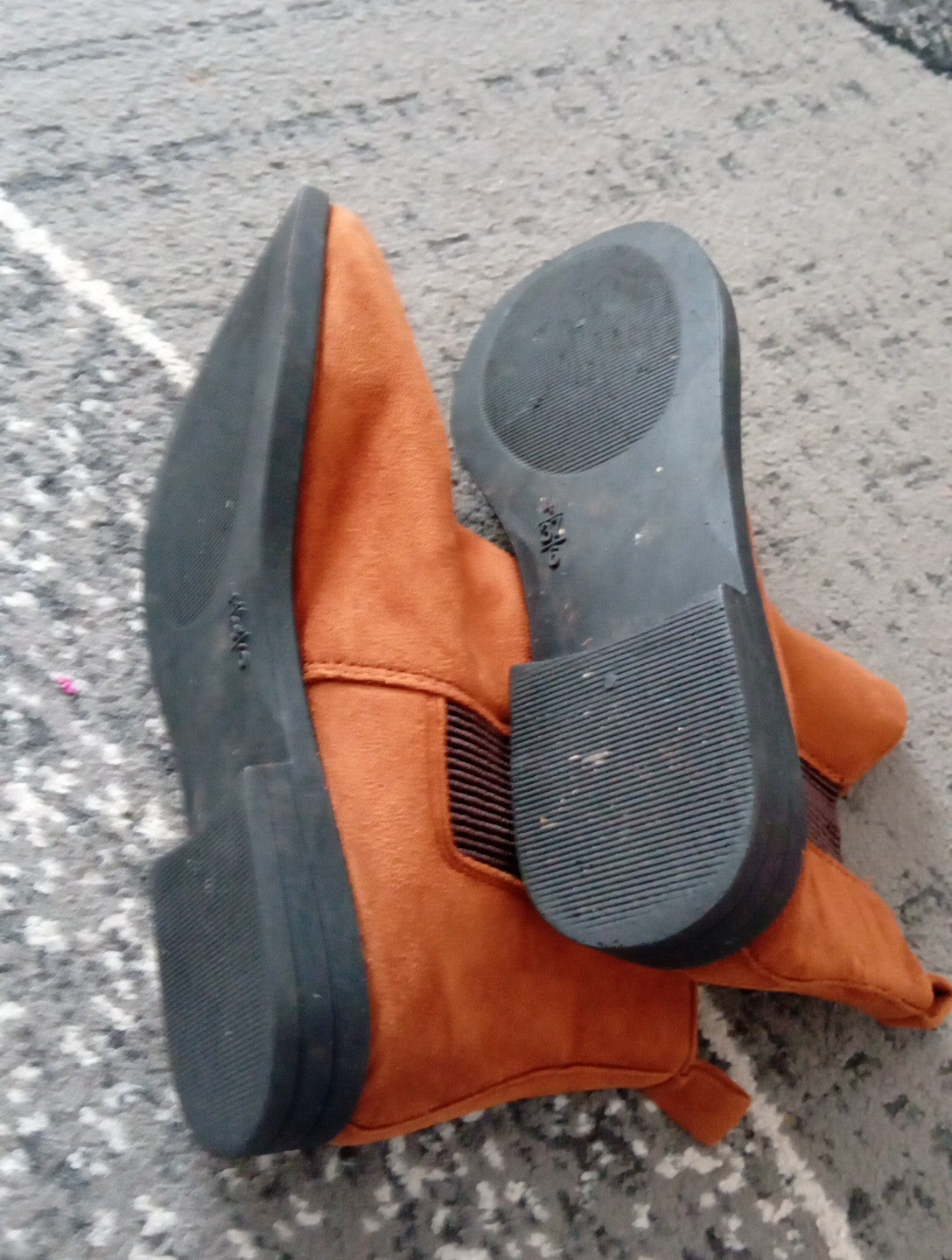 Ladies Brown Suede Ankle Boots Size 4 Studio Free Delivery
