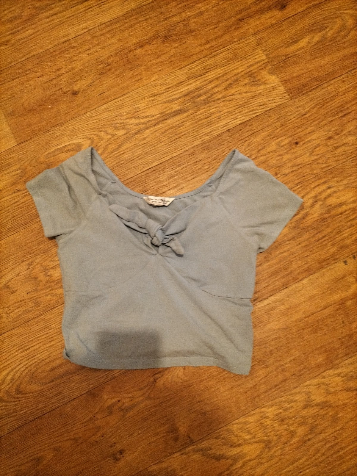 Ladies Miss Selfridge Size 10 Blue Cap Sleeved Top