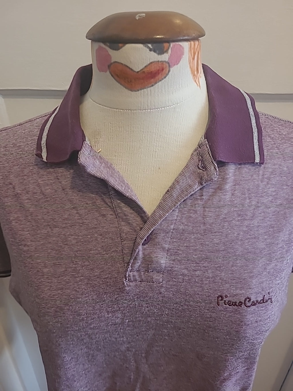 Mens Pierre Cardin Size Small Purple Short Sleeved Polo
