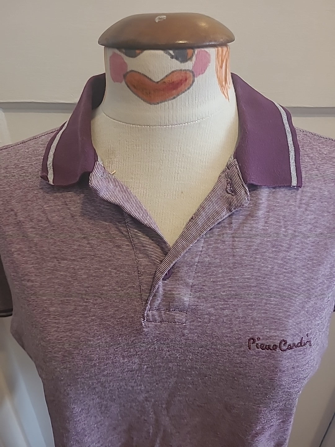 Mens Pierre Cardin Size Small Purple Short Sleeved Polo