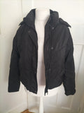 Ladies Size 12 Black Long Sleeved Puffer Jacket