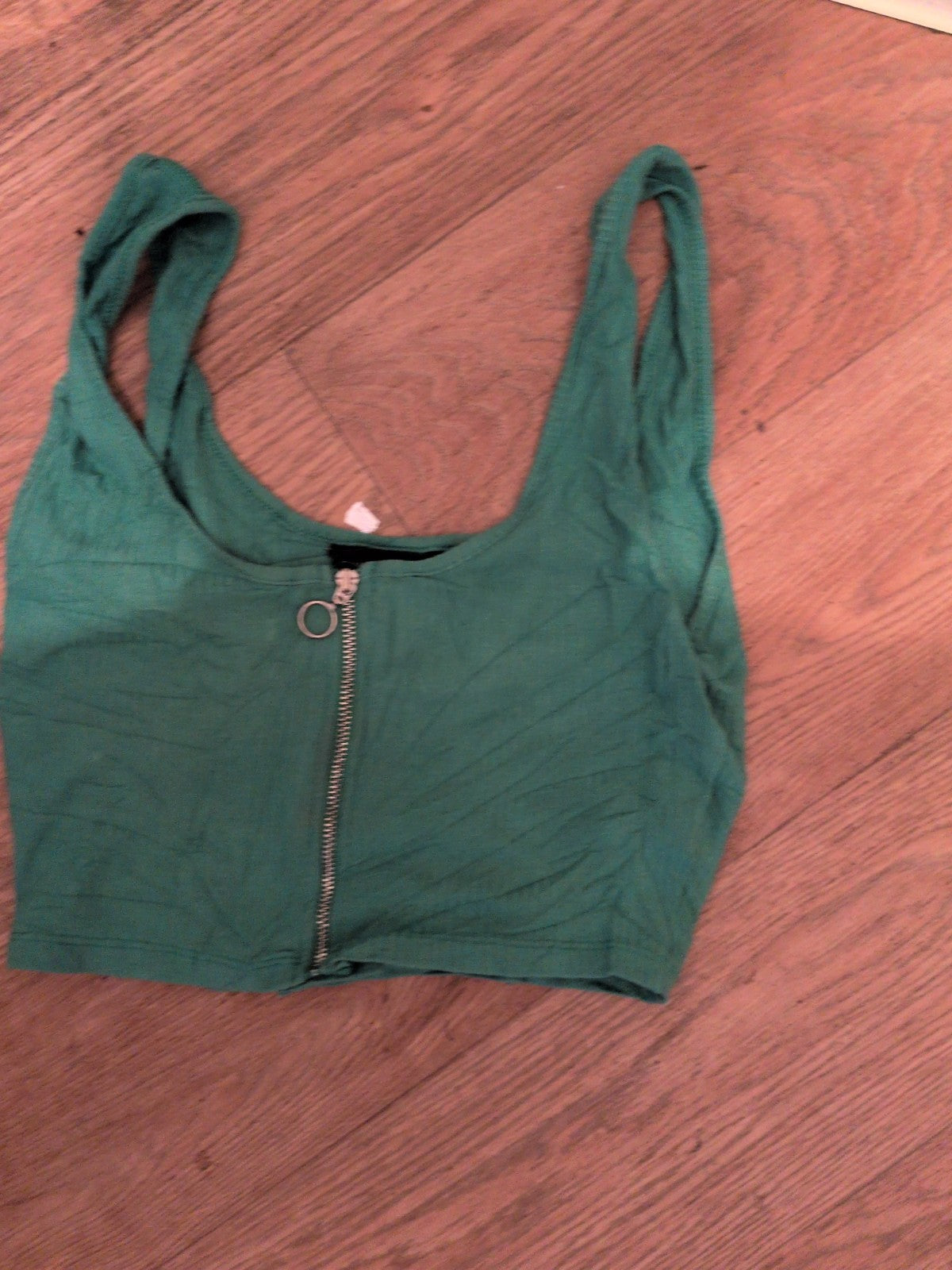 New Look 8 Green Sleeveless Boob Tube Top