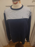 Mens Weekender Offender Size XL Navy With Pale Blue Long Sleeved Tshirt