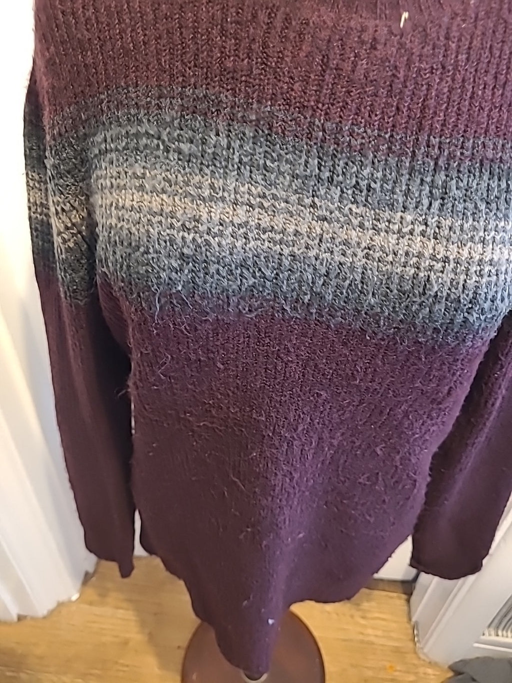 Mens Marks And Spencer Small Deep Purple Jumper