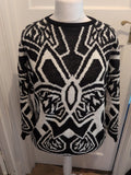 Pulsion Paris XL Black And White Pullover Ladies Jumper