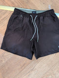 Easy Small Black Elasticated Mesh Line Swim Shorts