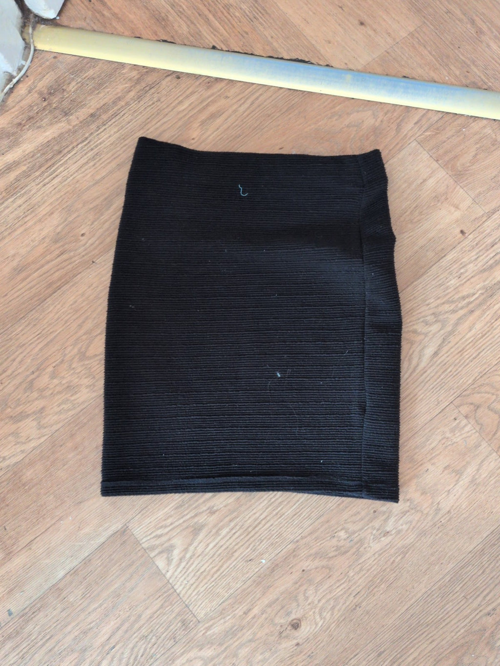 New Look 8 Black Knee Length Skirt Stretch