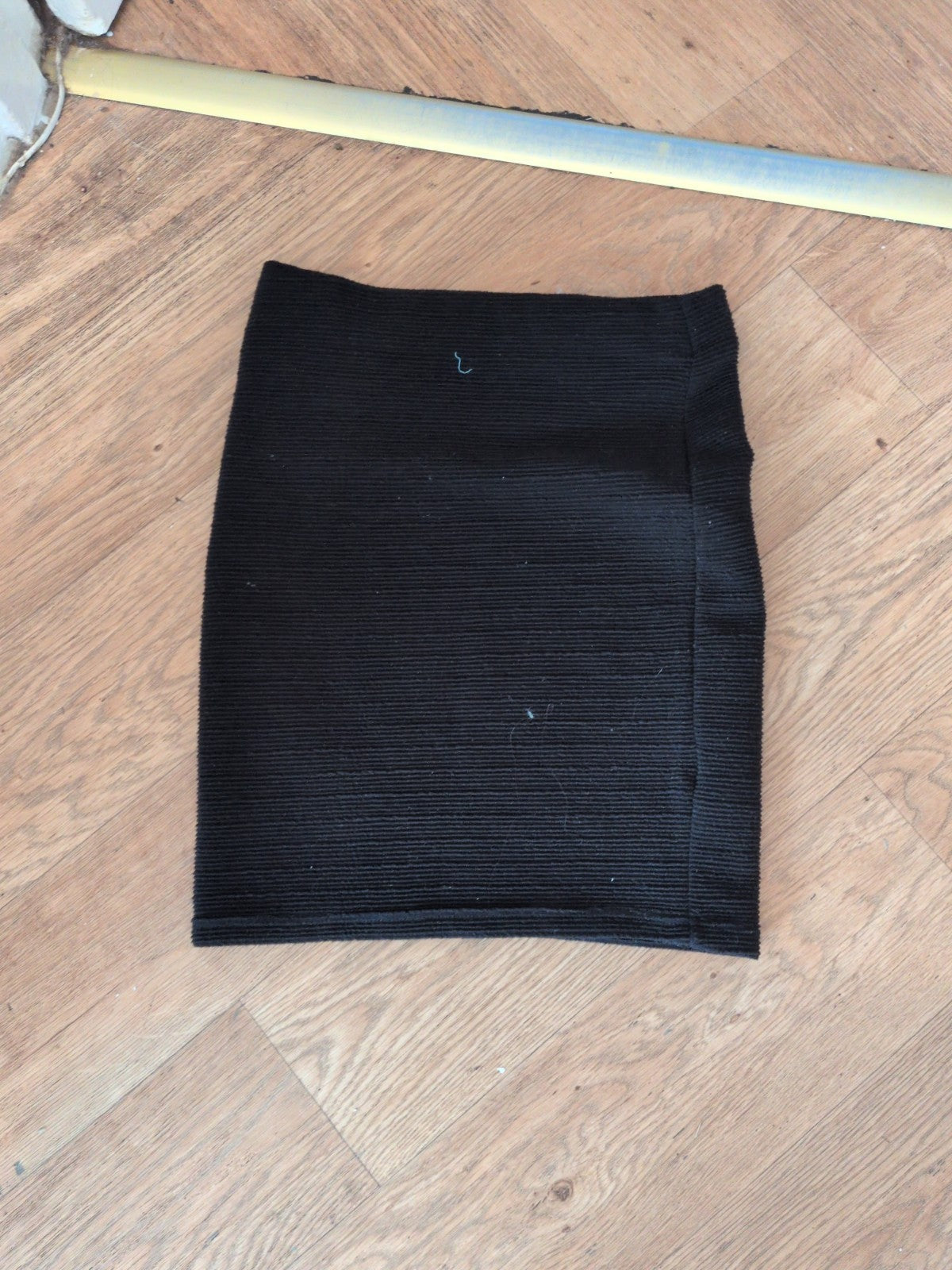 New Look 8 Black Knee Length Skirt Stretch