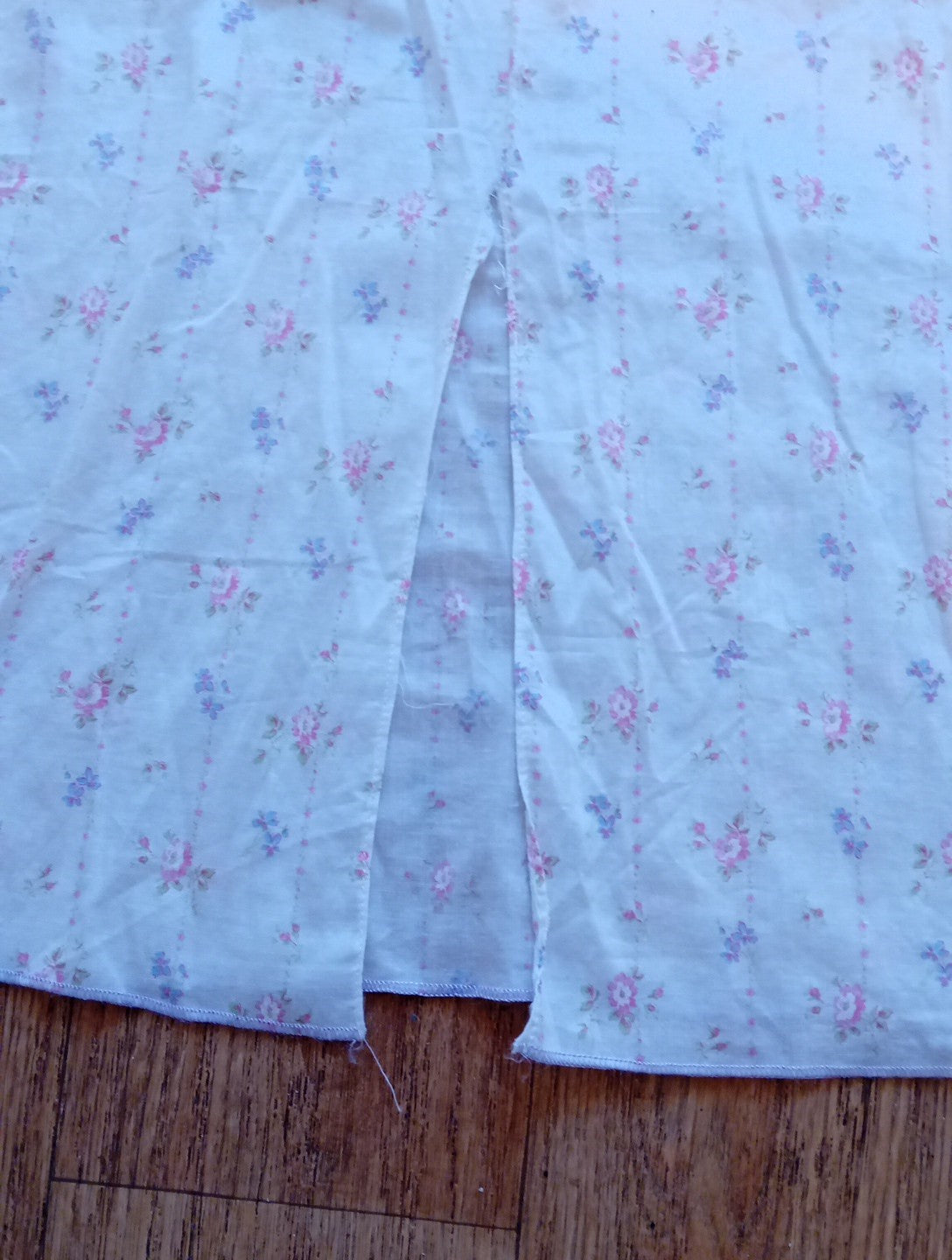 Ladies St Michael Vintage Size 12-14 Cream Floral Sleeveless Nightwear