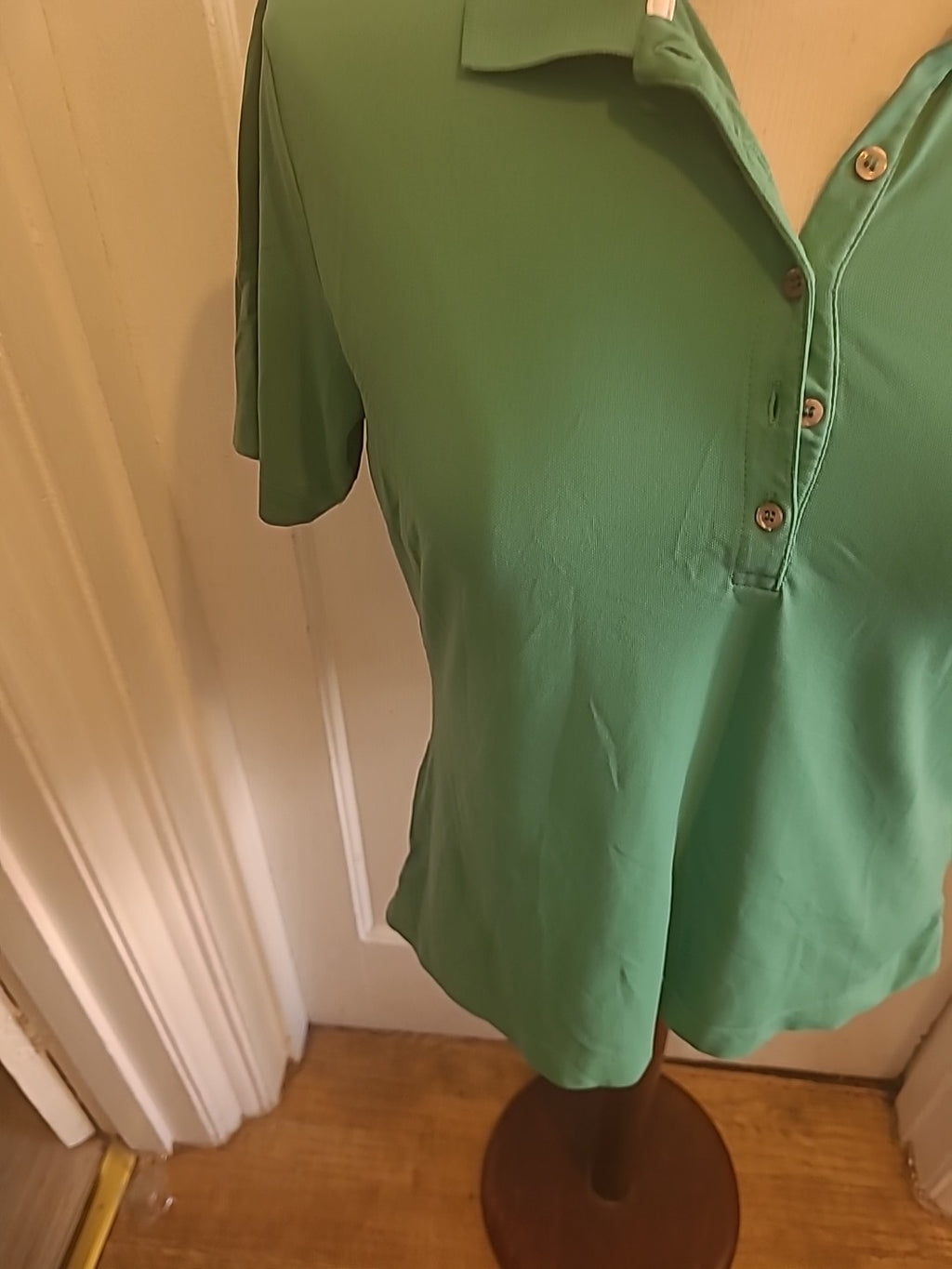 Ladies Brax Golf Size Small Green Short Sleeved Polo