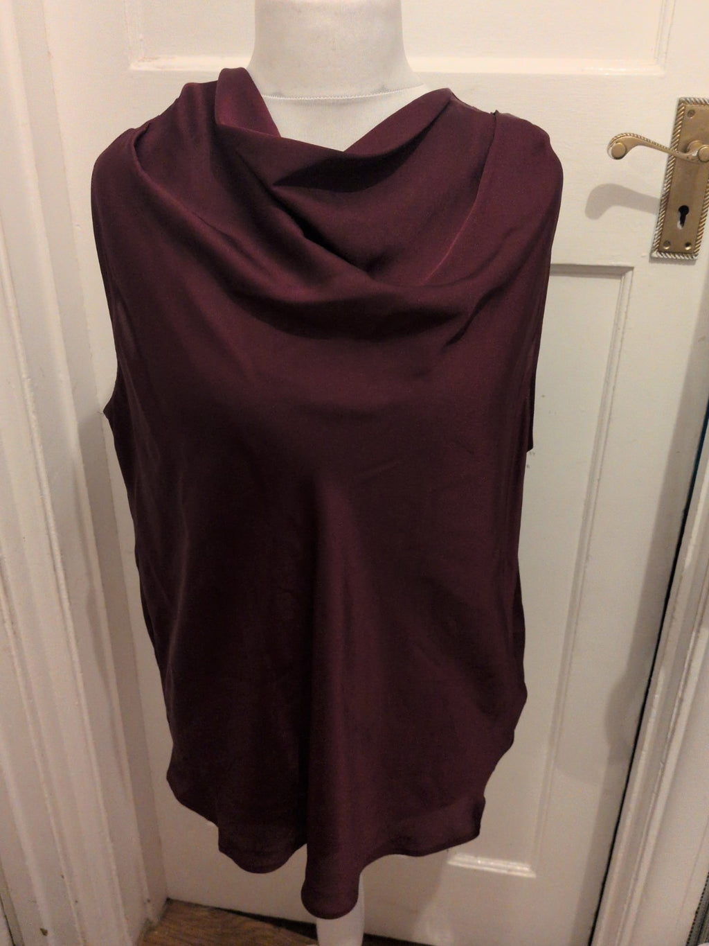 F&F 20 Dark Purple Sleeveless Blouse