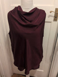 F&F 20 Dark Purple Sleeveless Blouse