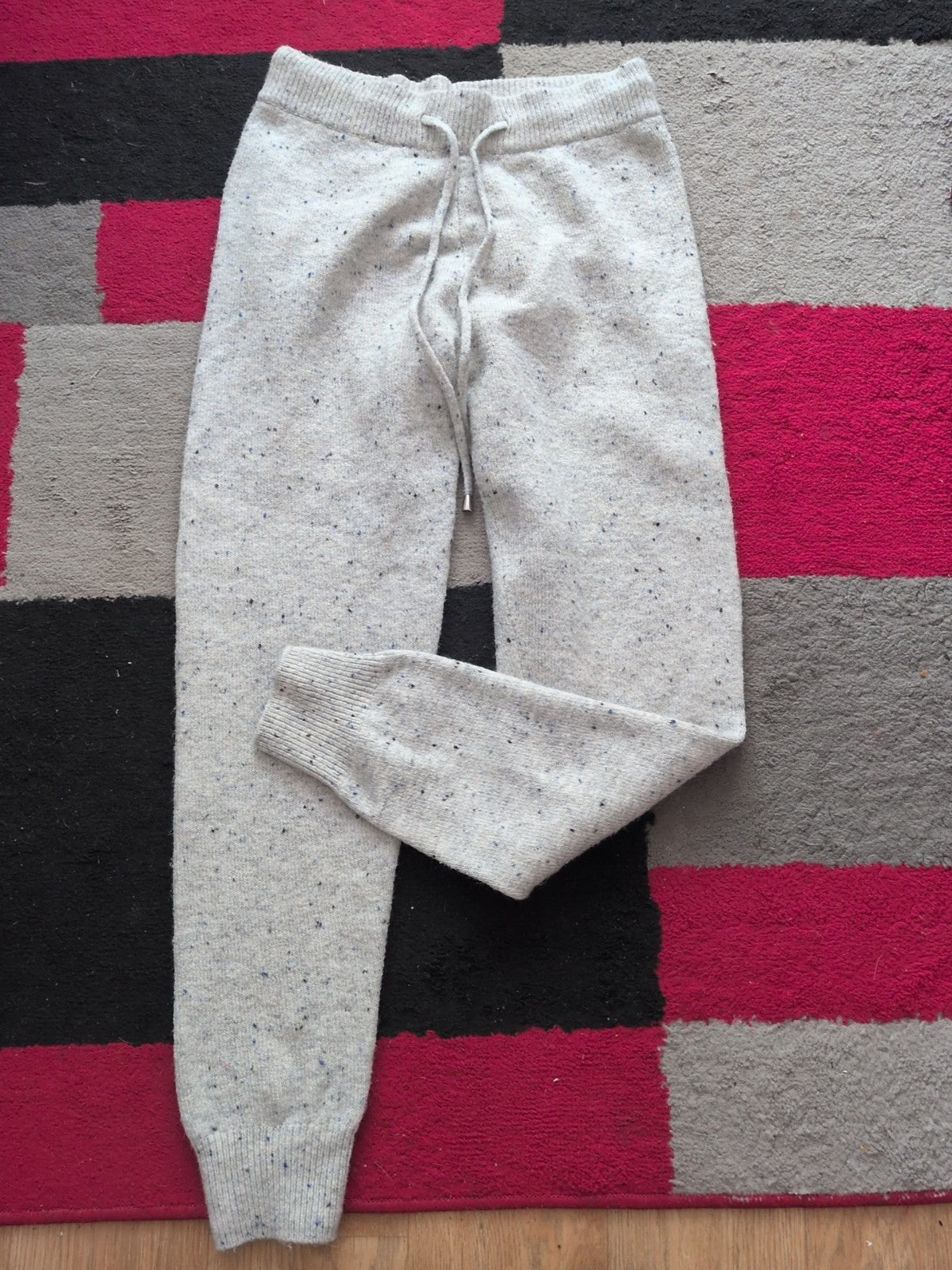 Marks And Spencer Small Grey Flecked Jogger With Drawstring