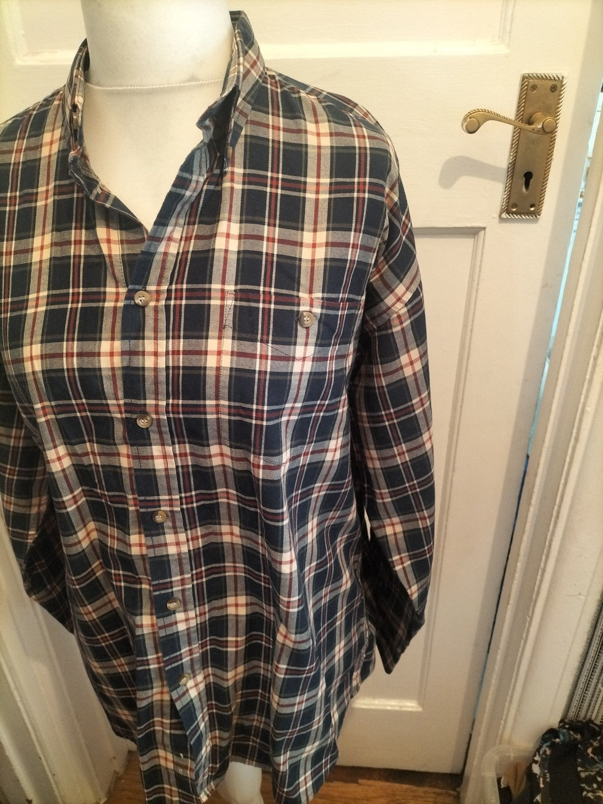 Antarex Large Multicoloured Check Long Sleeve Shirt