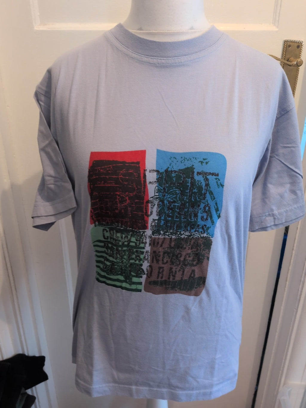 Espirit Large Pale Purple Print Short Sleeve T-shirt