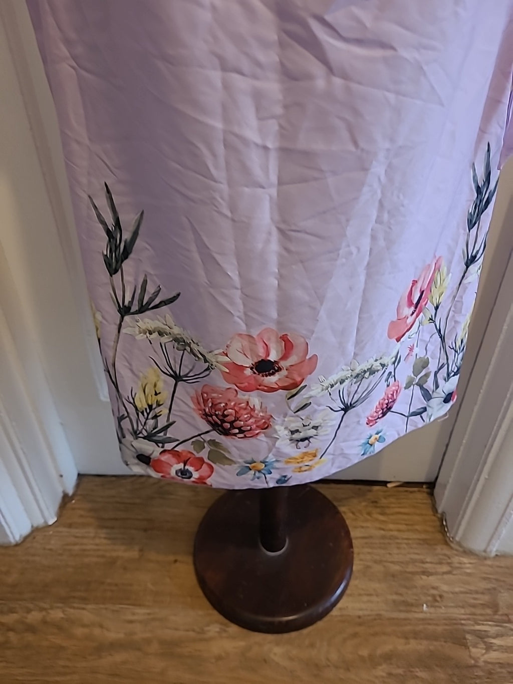 Ladies Shein Dress Size XL(16) Lilac Floral  Off The Shoulders
