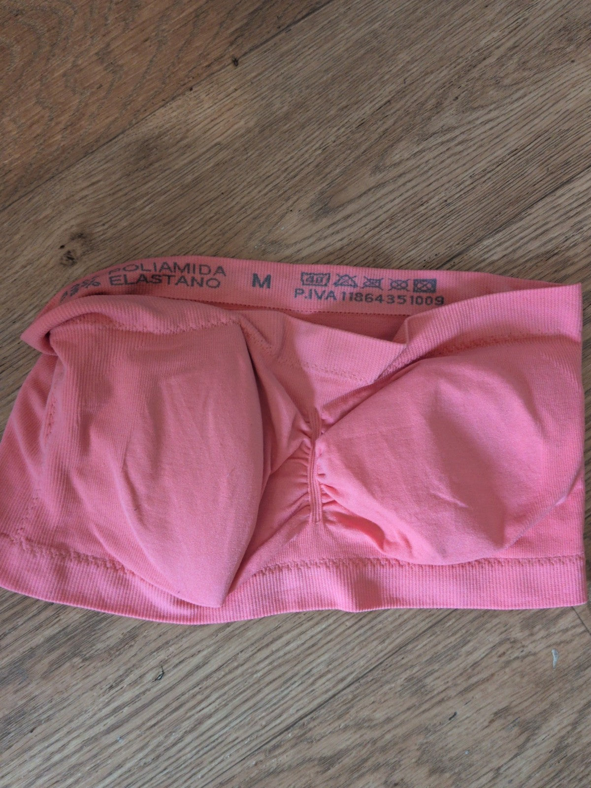 Medium Pink Padded Bandeau Bra
