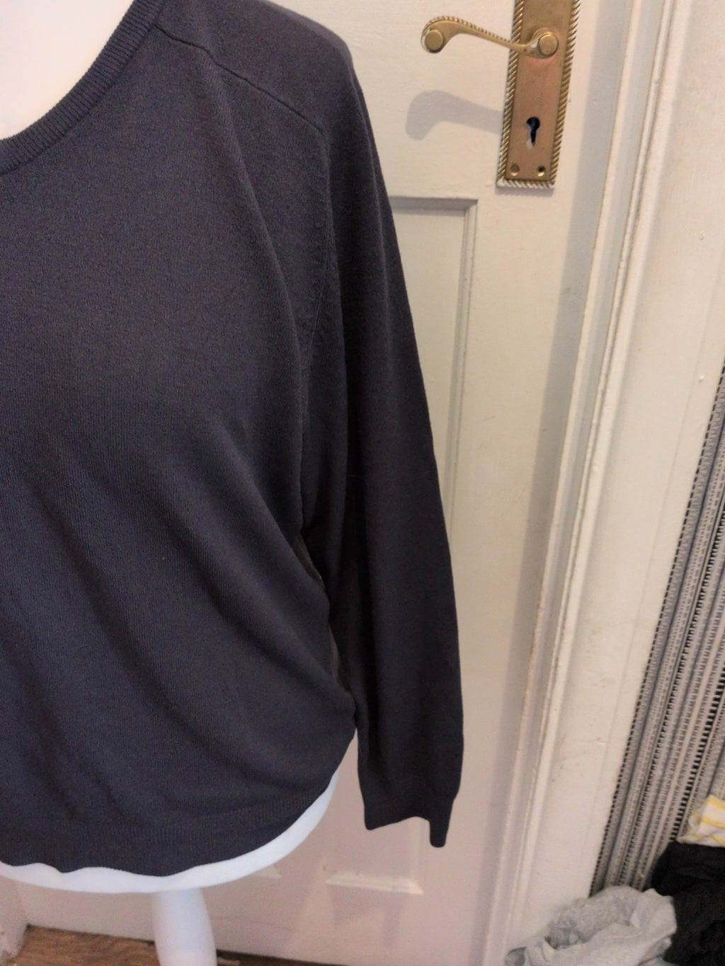 Marks And Spencer Medium Dark Navy Super Soft Long Sleeve Jumper
