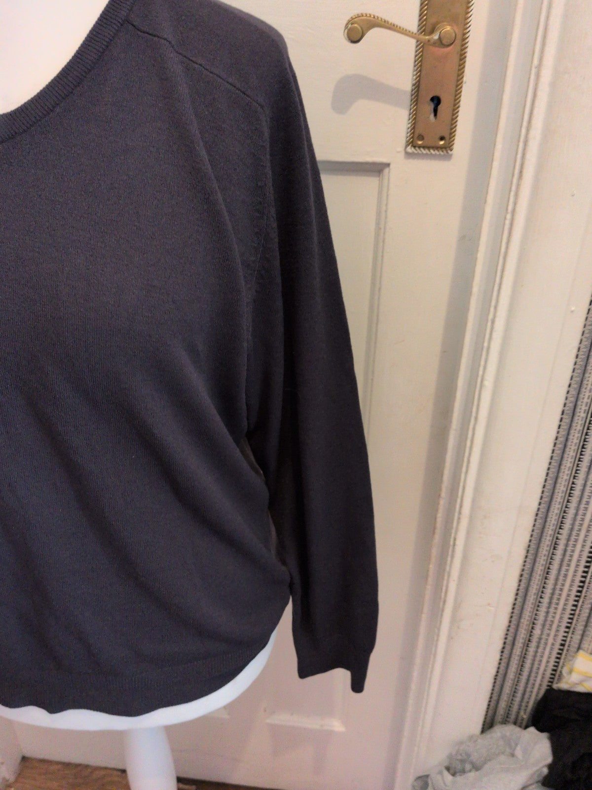 Marks And Spencer Medium Dark Navy Super Soft Long Sleeve Jumper