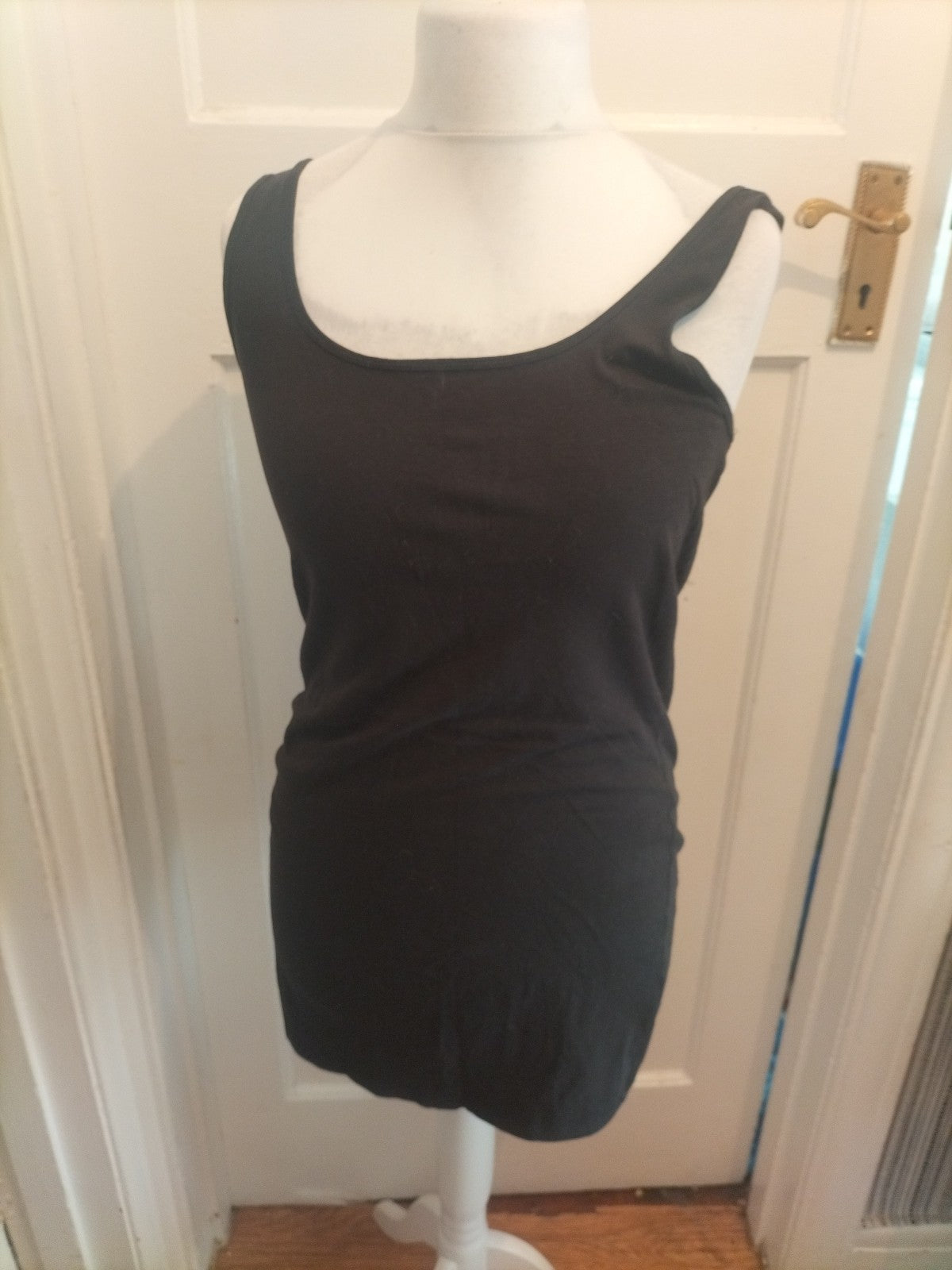 Primark 14-16 Black Longline Vest Top
